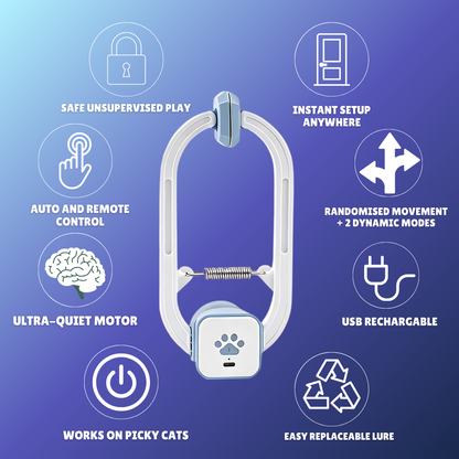 The Pounce Buddy™ — Keep Your Cat Happy, Stimulated & Out of Trouble.    (Even When You're Not Home)